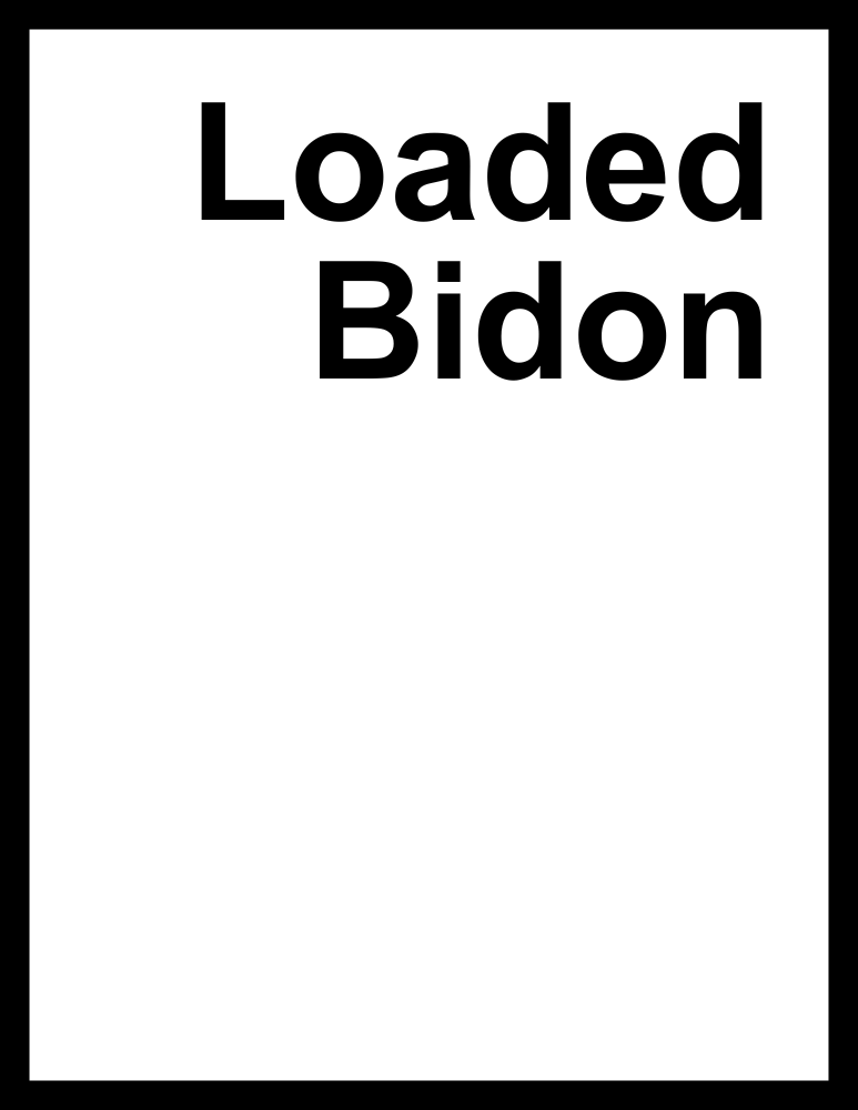 Loaded Bidon